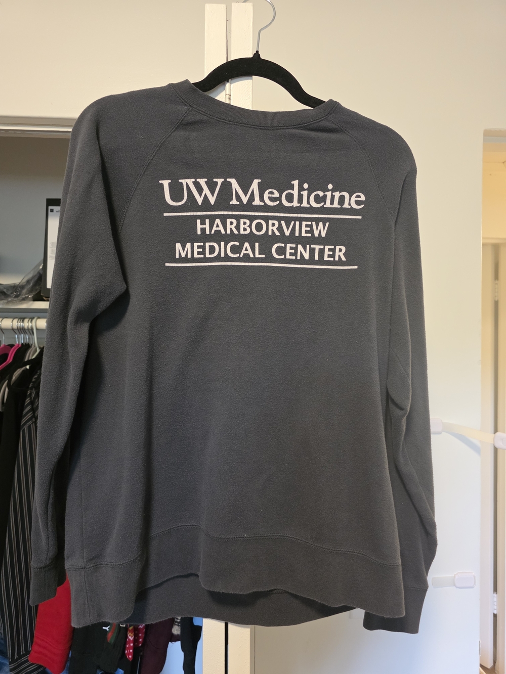 Harborview Medical Center  Crewneck Sweatshirt - Dark Gray